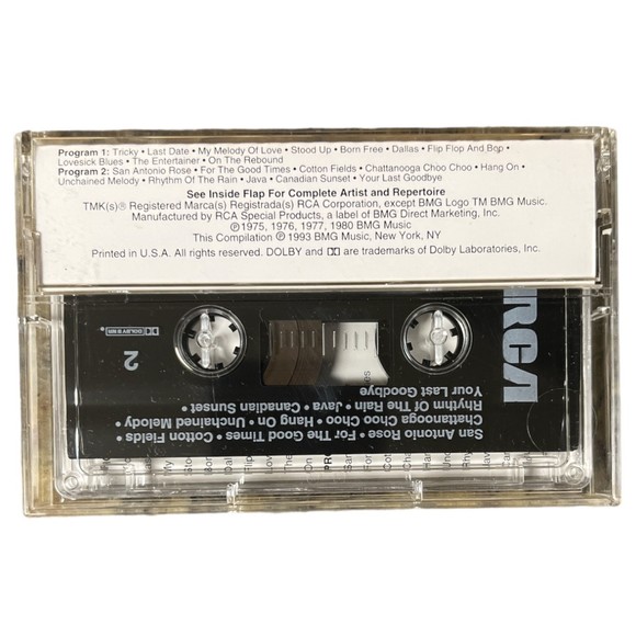 The Very Best Of Floyd Cramer Cassette Tape 1993 Collector's Series Vintage - Picture 3 of 3